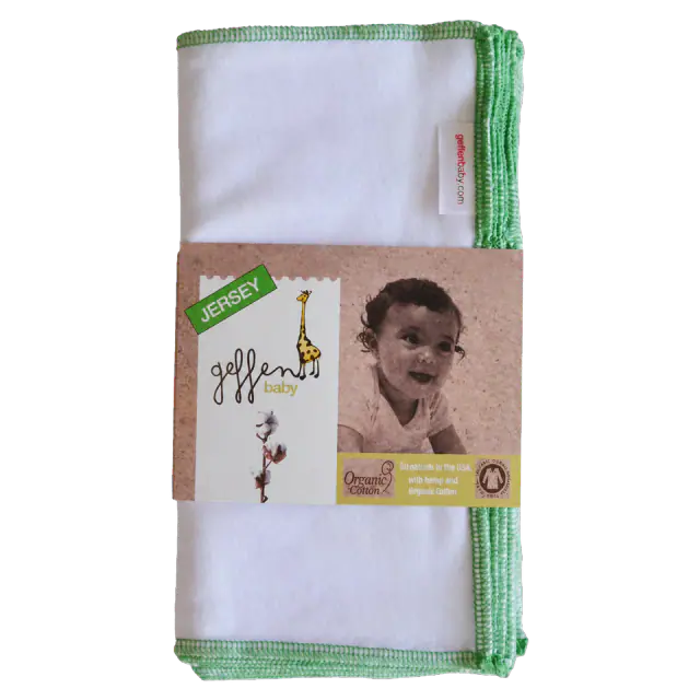 Geffen Baby Hemp and Organic Cotton Jersey Wipes, 10-Pack