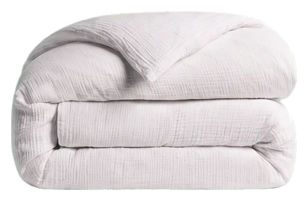 Parachute Organic Cloud Cotton Duvet Cover, White Full/Queen