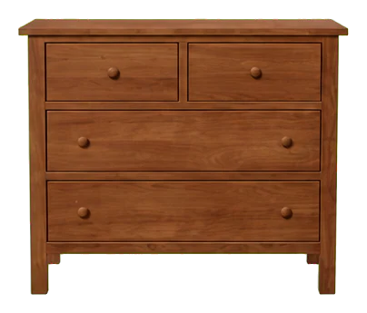 Green Cradle Footprint 4-Drawer Solid Wood Dresser