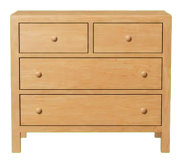 Green Cradle Gratitude 4-Drawer Solid Wood Dresser