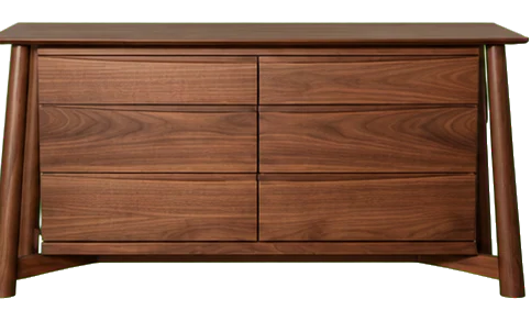 T.Y. Fine Furniture Sunrise Solid Walnut Dresser