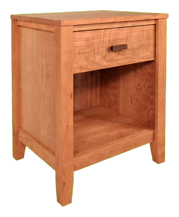 Vermont Woods Studios Andover Modern 1-Drawer Enclosed Shelf Nightstand