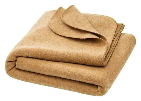 Disana Boiled Organic Merino Wool Blanket, Caramel