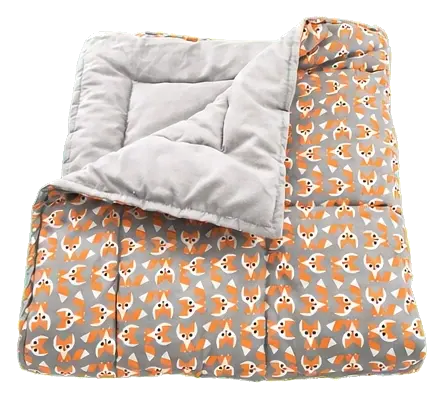 Organic Designs Organic Cotton Play Mat and Comforter, Foxes