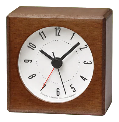 Lemnos Meteor Beech Alarm Clock