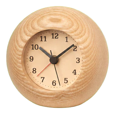 Lemnos Rest Ash-Wood Alarm Clock