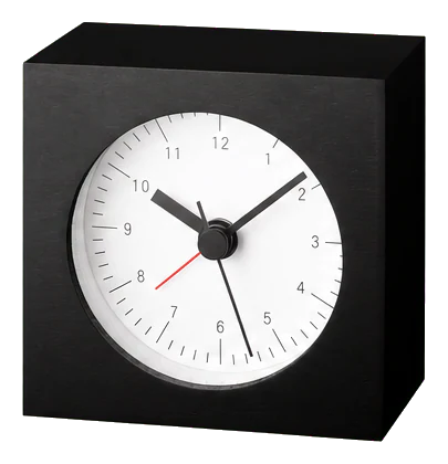 Lemnos City Pop Small Beech Alarm Clock