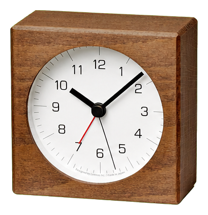 Lemnos TSUMIKI Beech Alarm Clock