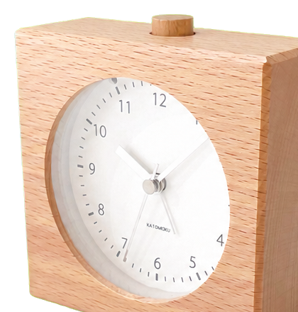 KATOMOKU Alarm Clock 5 Beech Alarm