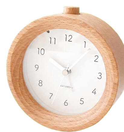 KATOMOKU Alarm Clock 6 Beech Alarm