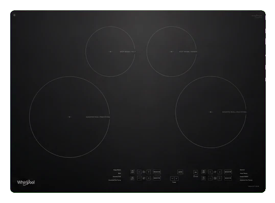 Whirlpool WCIT6030SB WipeClean 30-Inch Induction Cooktop