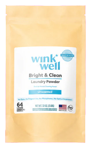 Wink Well Bright and Clean Unscented Natural Laundry Powder
