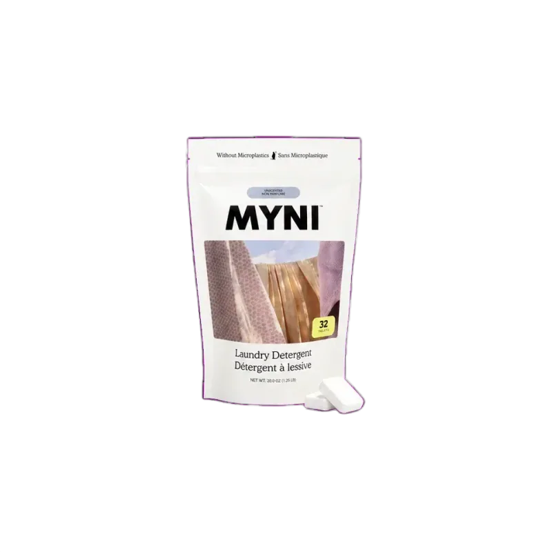 MYNI Unscented Laundry Detergent Tablets, 32 Count