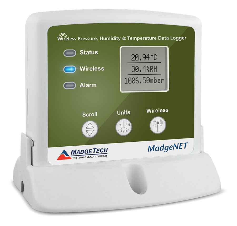 MadgeTech RFPRHTemp2000A Wireless Pressure, Humidity and Temperature Data Logger