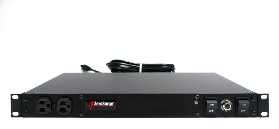 ZeroSurge 10R-1U-15W-I 10-Outlet Isolated Rack Surge Protector