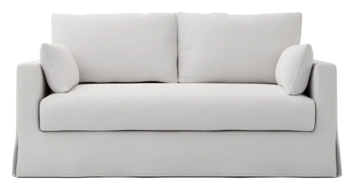 Bemz Hyltarp Two-Seat Cover, Simply Linen Absolute White