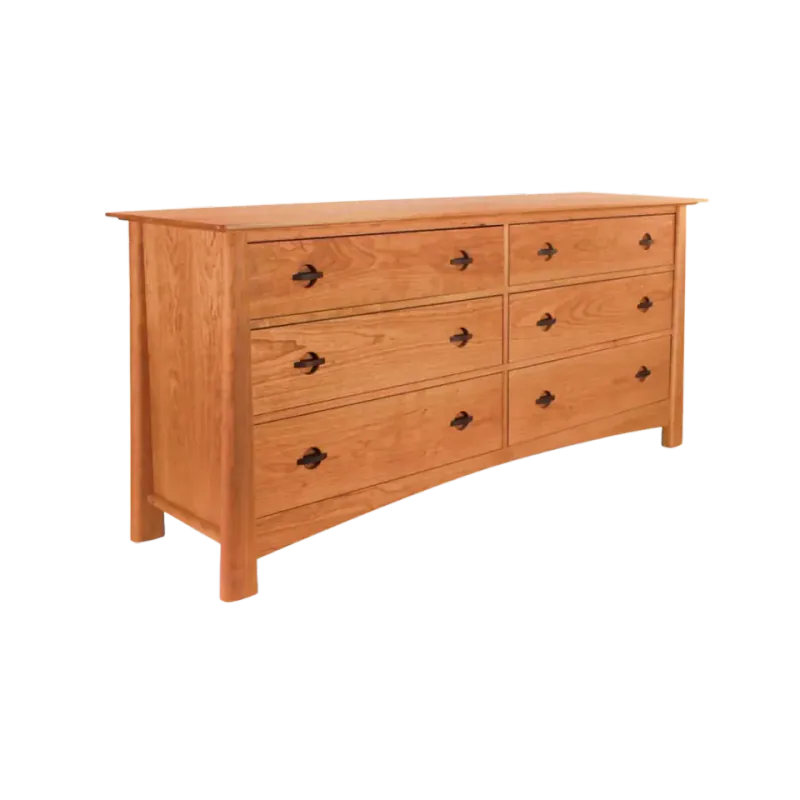 Maple Corner Woodworks Cherry Moon 6-Drawer Dresser