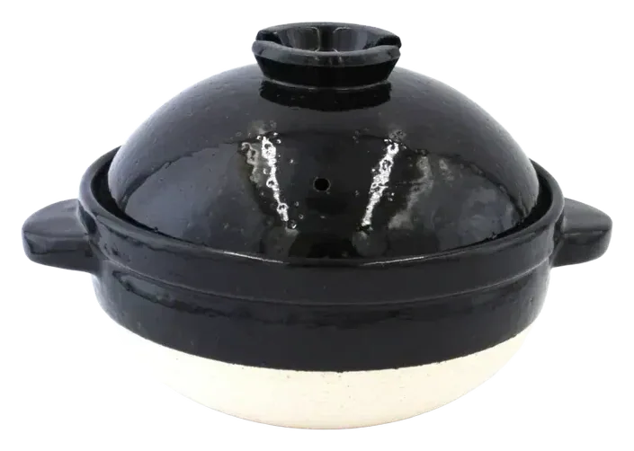 Nagatani-en Kamado-san Double-Lid Ceramic Rice Pot