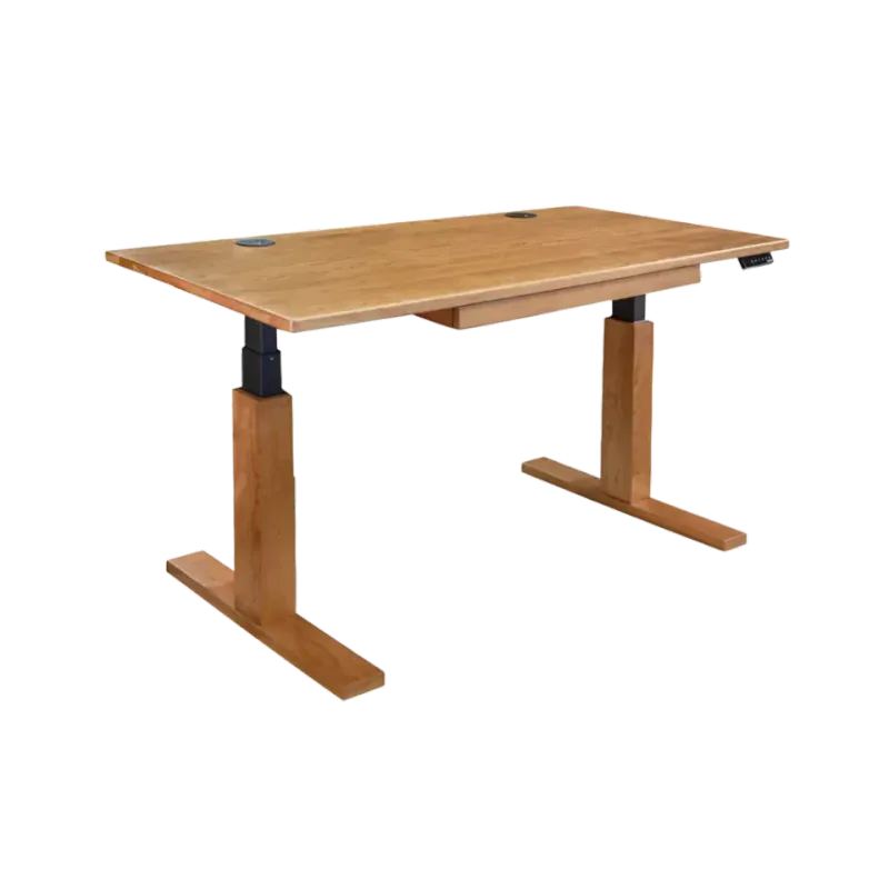 Copeland Invigo Sit-Stand Desk — Natural Cherry, 48 × 26