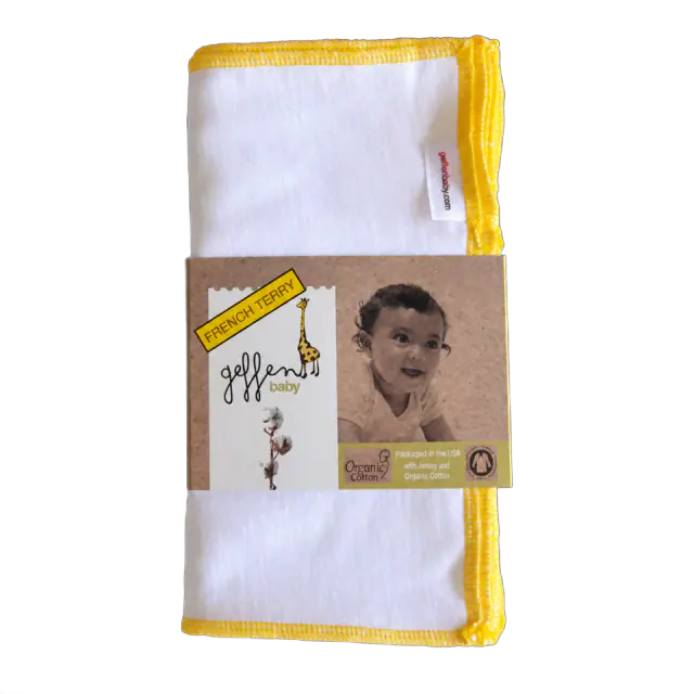 Geffen Baby Hemp and Organic Cotton French Terry Wipes, 10-Pack