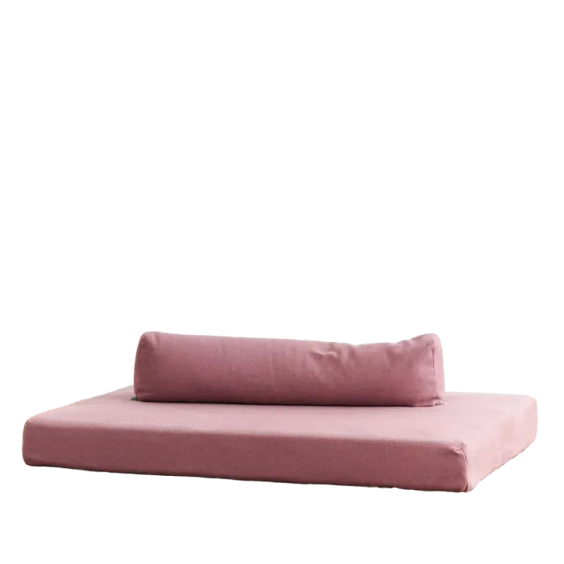 Avocado Mattress Organic Dog Bed + Pillow Bolster