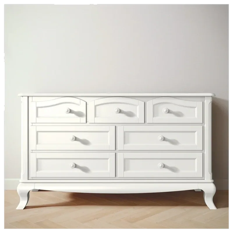 Romina Cleopatra Double Dresser — Solid White