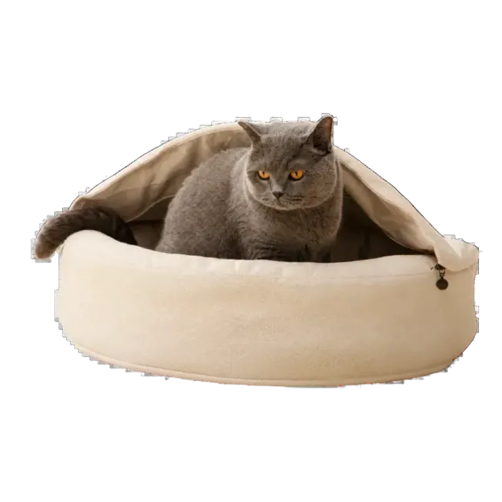 Home of Wool Organic Wool Cat Cave Bed
