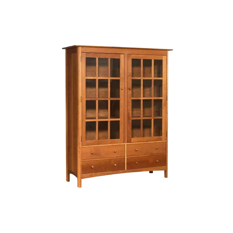 Vermont Furniture Designs Heartwood Shaker China Cabinet - Bookcase