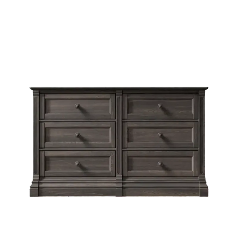 Romina Imperio Double Dresser — Aqua Gray