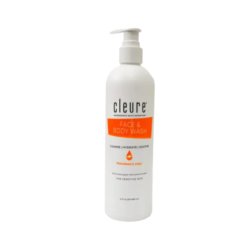 Cleure Oil-Control Face & Body Wash (12 oz)