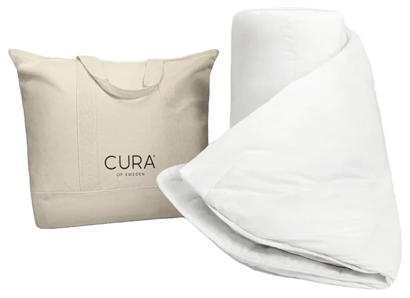 CURA Pearl Down Lux Weighted Duvet, 150 x 210 cm, 8 kg