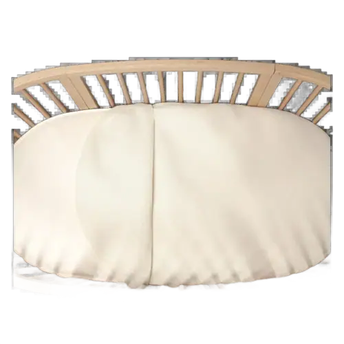 Naturepedic Breathable Organic Oval Crib Mattress for Stokke Sleepi V2