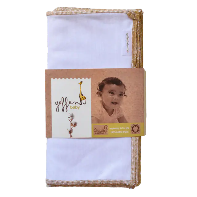 Geffen Baby High Quality Cotton Wipes, 10-Pack