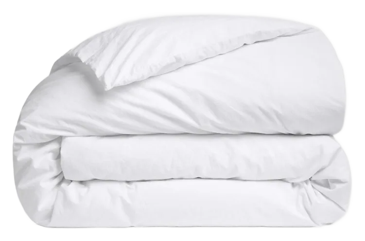Parachute Brushed Cotton Duvet Cover, White Twin/Twin XL